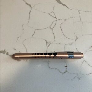 Amazon LED battery medical penlight pupil gauge medicine nursing emt tool pink